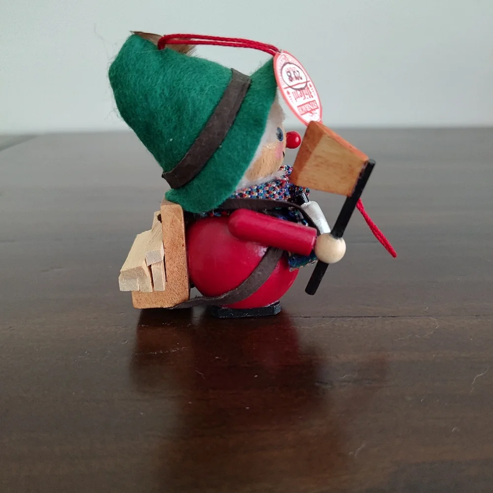 Vintage Steinbach Christmas Ornament Lumberjack German Wood